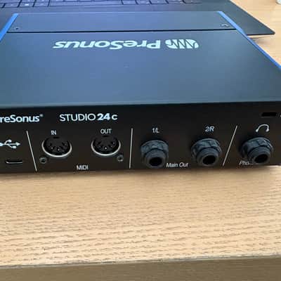 PreSonus Studio 24C 2x2 USB-C Audio / MIDI Interface 2019 - Present - Black image 3