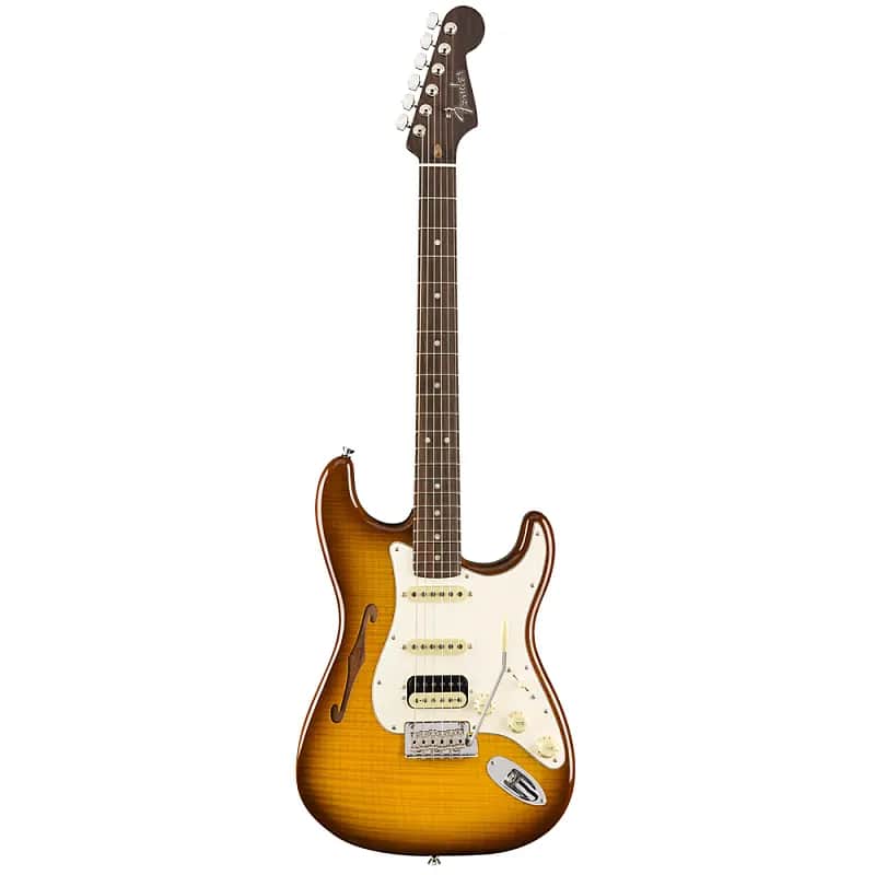 シンライン　ストラト Fender Rarities Series Flame Top Thinline Stratocaster | Reverb