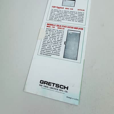 Gretsch "Step Up to a Gretsch" Foldout Mailer 1967 image 2