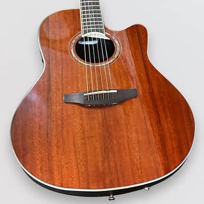 Ovation CS24P-PKOA Celebrity Series Traditional Plus Mid-Depth Acoustic-Electric Guitar - Koa image 5