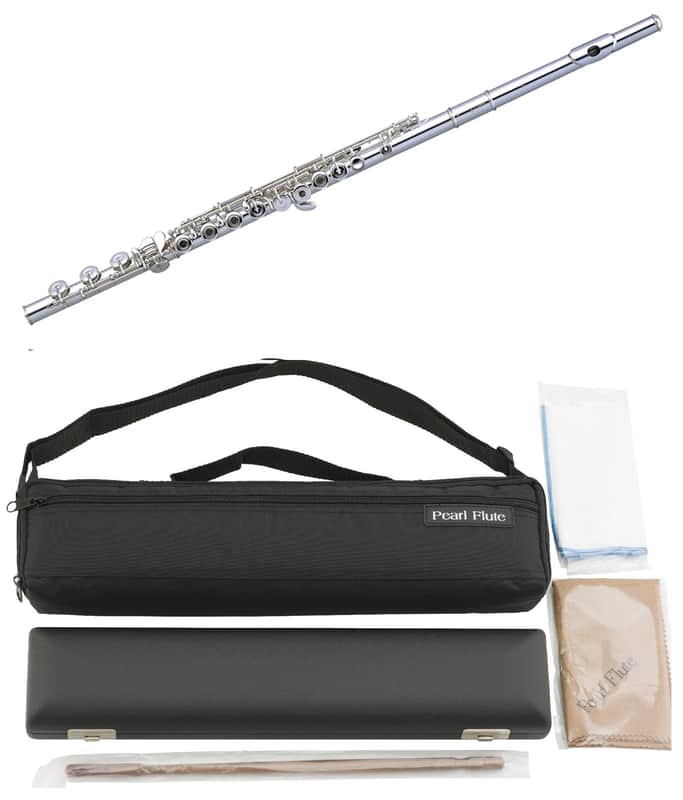 Pearl Quantz Flute B Footjoint, Open Hole, Inline G, Sterling Silver Headjoint  +Kit/Rod/Case | NEW | Authorized Dealer image 1
