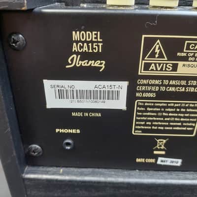 2010 Ibanez ACA15T Acoustic Guitar Amplifier 15 Watts SN# (21) B501N10060149 image 8