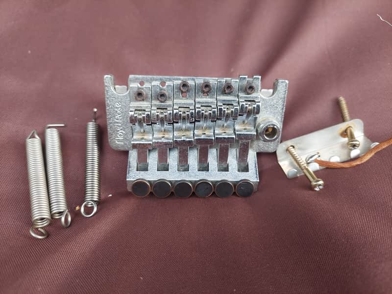 Floyd Rose II Non Locking Tremolo Kit 1980's from Kramer Striker Schaller (Claw, Springs, Screws) image 1