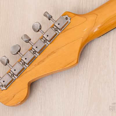 1991 Fender Order Made Stratocaster '62 Vintage Reissue Candy Apple Red + Headstock, Japan MIJ Fujigen image 5