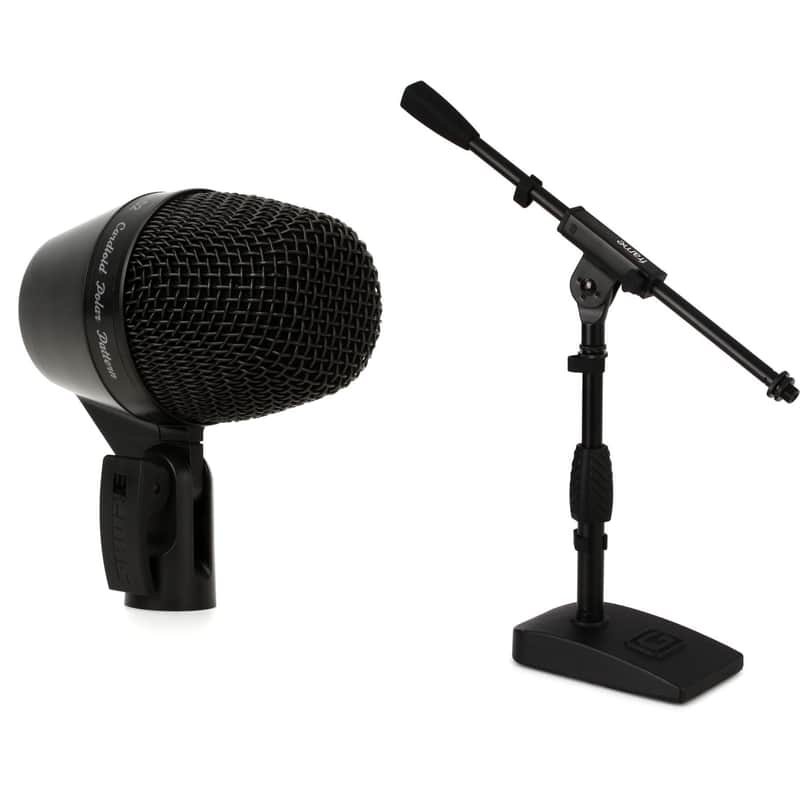 Shure PGA52 Cardioid Dynamic Kick Drum Microphone with Short Stand image 1