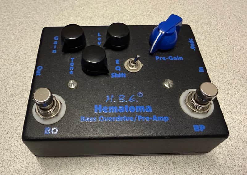 HomeBrew Electronics Hematoma Bass Overdrive 2010s - Black image 1