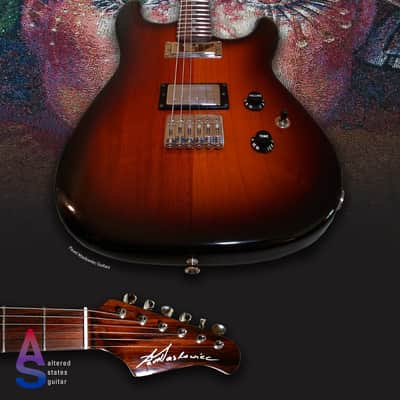 Custom Guitar AS 3D 100 Pavel made 2019 Burst 2019 Tobacco Burst with Altered States Body/Bridge image 1