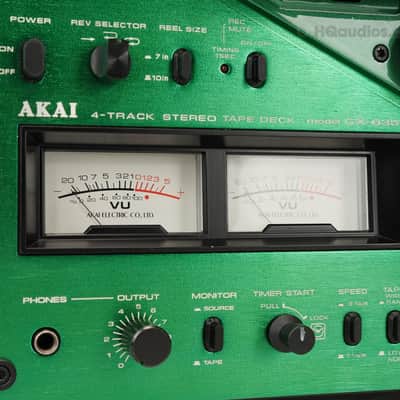 Akai GX-635D Reel-to-Reel Tape Deck Custom Green - Restored - 1 Year Warranty image 19