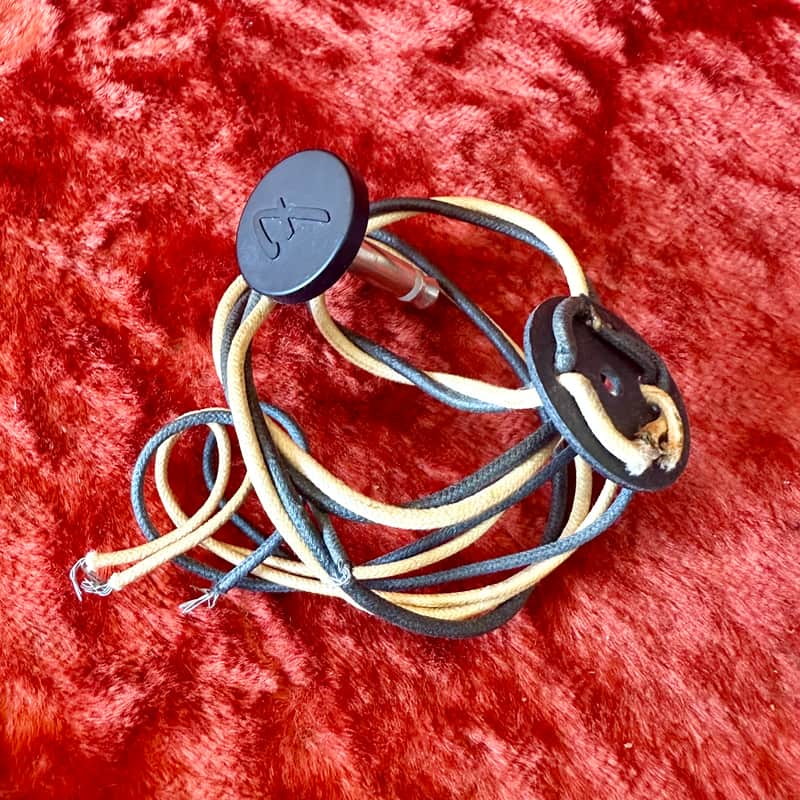 Fender Cloth wire dual speaker harness cable, jack 1960 - F logo brown face tweed super pro twin vibrolux image 1