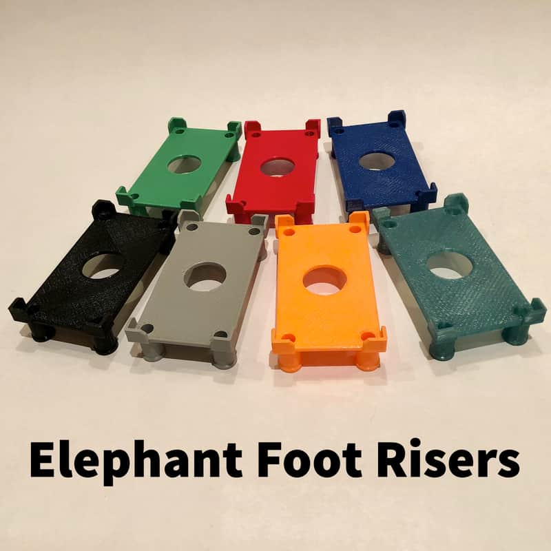 Elephant Foot Risers Mosky Mini Pedal Short Fitted Riser 94mm x 39mm x 24mm image 1