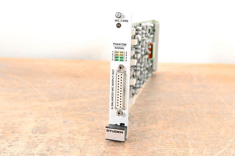 Studer Mic/Line In Card for D21m Modular I/O System CG01HQJ image 1