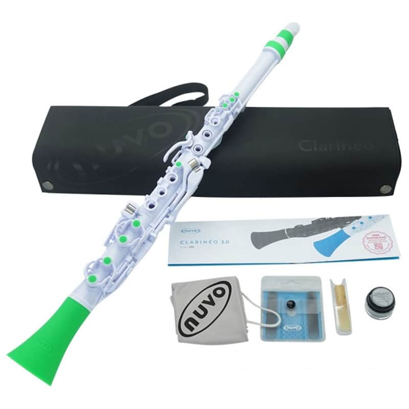 NUVO Clarineo 2.0 White-Green Polymer Klarinette inkl. Zubehör image 1