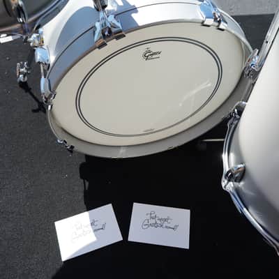 Gretsch USA Brooklyn Series 3pc Maple/Poplar Shell Pack SILVER MIST DUCO Satin Finish | 12''/14''/18'' image 11