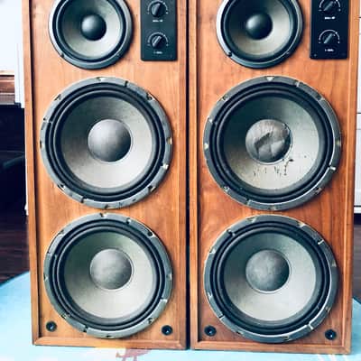 Realistic Optimus T-200 Pair - Floor Speakers - Re-coned Hemp image 1