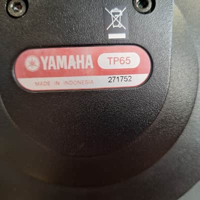 Yamaha TP65 Single-Zone 8.5" Electronic Drum Pad 2010 - 2016 - Black image 3