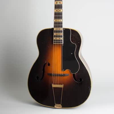 Bacon & Day  Ne Plus Ultra Troubadour Model 3R Arch Top Acoustic Guitar (1933), ser. #33241, vintage tweed hard shell case. image 1