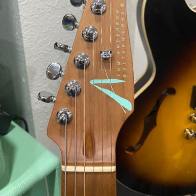 Tom Anderson Angel in Teal Wakesurf with Maple Binding image 5