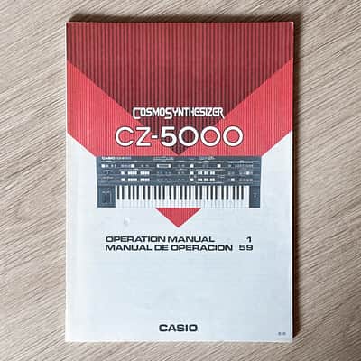 Casio CZ-5000 // Original User Manual // ENGLISH & ITALIAN