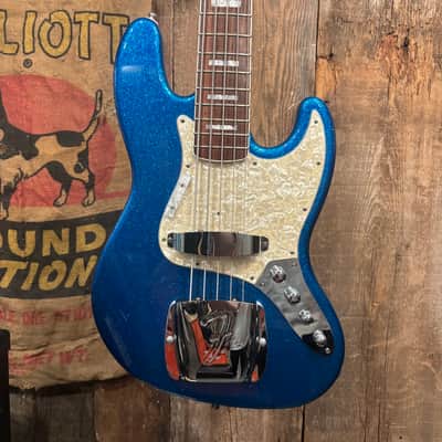 Fender Custom Shop Masterbuilt John Suhr "Grand Finale" Jazz Bass V 1997 - Blue Flake image 1