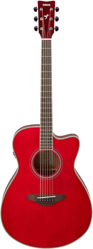 Yamaha FSC-TA TransAcoustic Concert Cutaway Acoustic-Electric Guitar - Ruby Red image 1