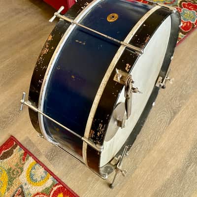 Ludwig 23 inch bass drum 1920’s - Blue wood image 7