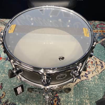 DW - 14x5.5" DRVF6514SVN, Carbon Fiber Snare Drum with Black Nickel Hardware, 2020's image 13