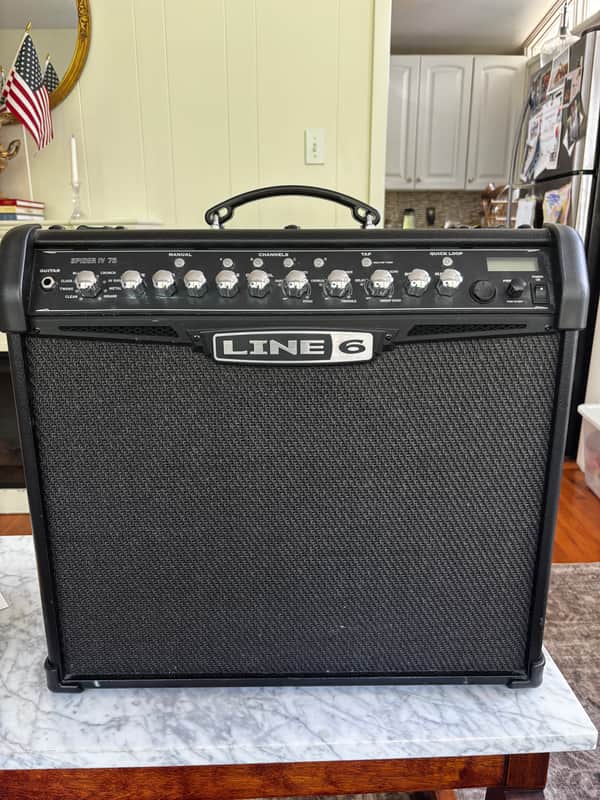 Line 6 Spider IV 75 75-Watt 1x12" Digital Modeling Guitar Combo 2009 - 2016 - Black image 1