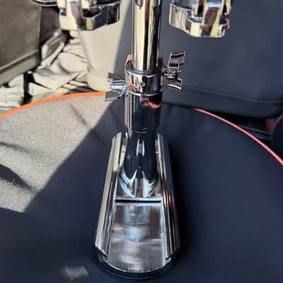 DW Bass Drum Double Tom Mount w/ Slide Track, Drum Workshop Collector’s Series in Chrome, DWSP458 image 3