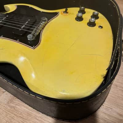 1968 Gibson SG Special "Large Guard" Yellow Refin image 3