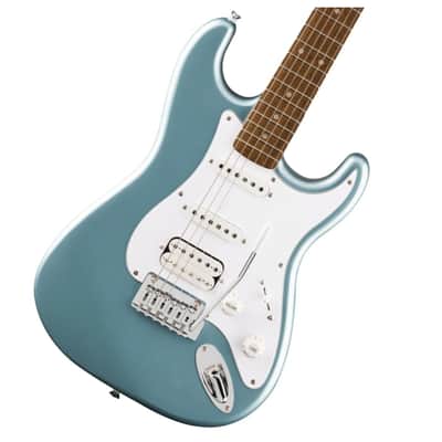 Squier Affinity Series Stratocaster Junior HSS Electric Guitar - Ice Blue Metallic image 1