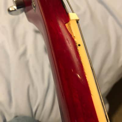 Guild DeArmond Jetstar 1990s Cherry Red image 14