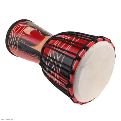 TERRIS TD5-10 Red Black 10" Djembe image 2