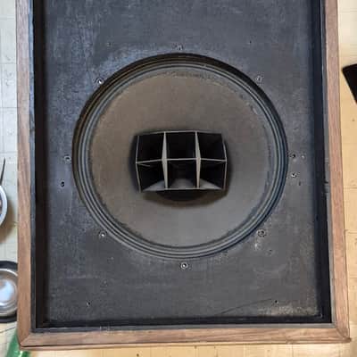Altec Lansing 604 B duplex coaxial speakers with n1000b crossover restored early hi-fi 1949 - Grey crackle image 4