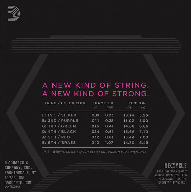 D'Addario NYXL0942-3P Nickel Wound Electric Guitar String 3-Pack, Super Light Gauge image 3
