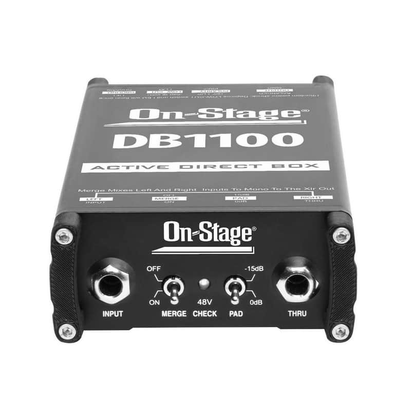 On-Stage DB1100 Active Direct Box with Stereo-to-Mono Summing image 1