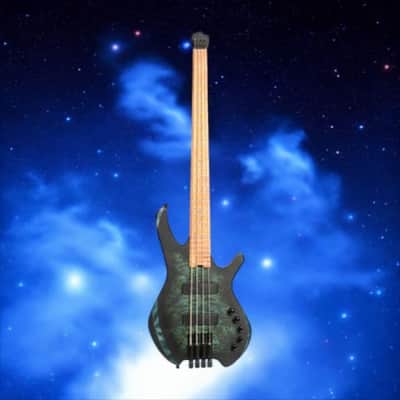 Cort Artisan Space 4 Bass - Star Dust Green; Premium Tone & Stellar Design! w/ Gig Bag image 14