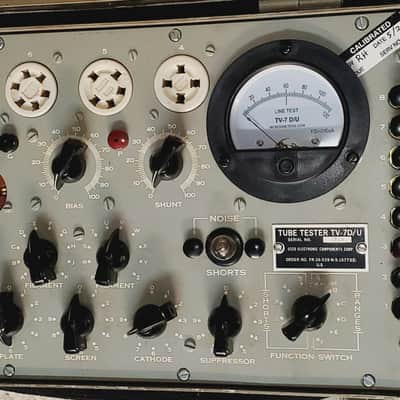 TV-7 D/U Military Tube Tester refurbished/calibrated May 2026 image 2