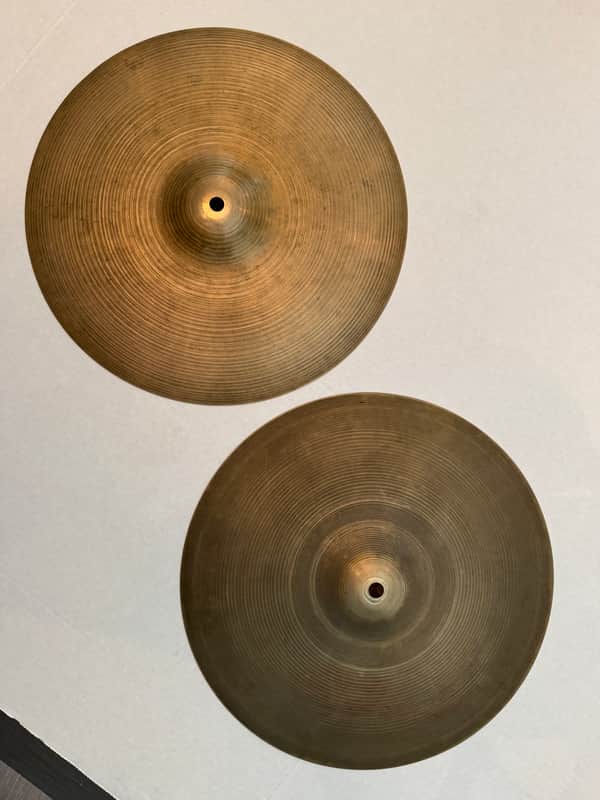 Vintage Zildjian 14” Hi-hats 927/958g 1960’s image 1
