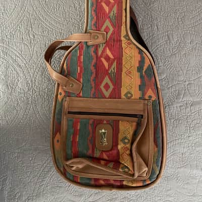 Levy's Small Gig Bag 2000s - Natural Leather/Tapestry image 1