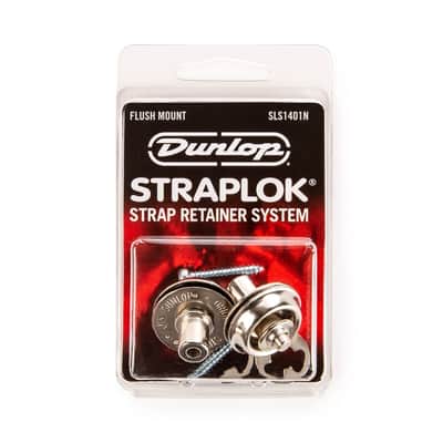 Dunlop SLS1401N Straplok Flush Mount Strap Retainer System, Nickel image 1