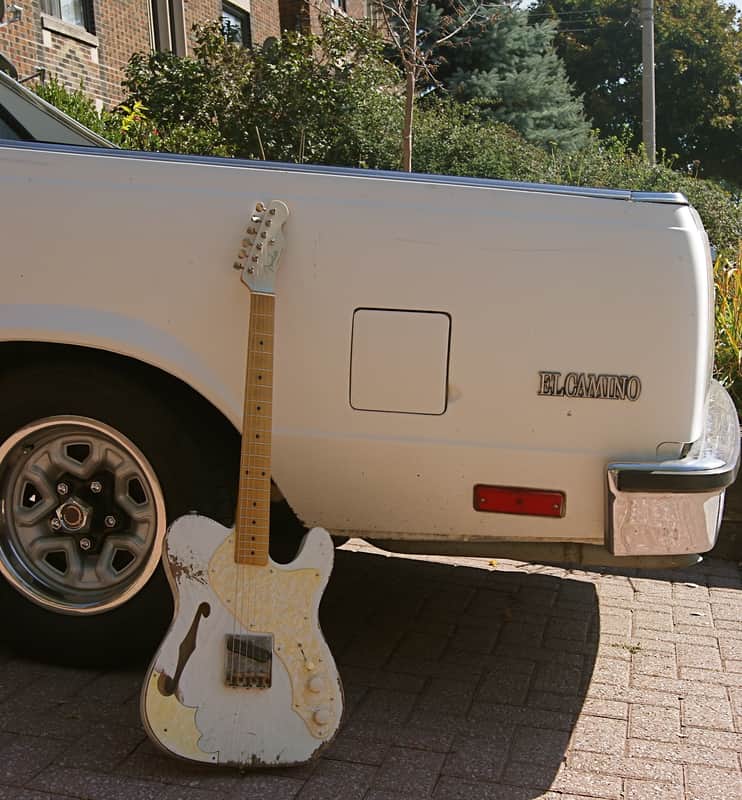 Capsule Custom Esquire Thinline 2014 Aged White image 1