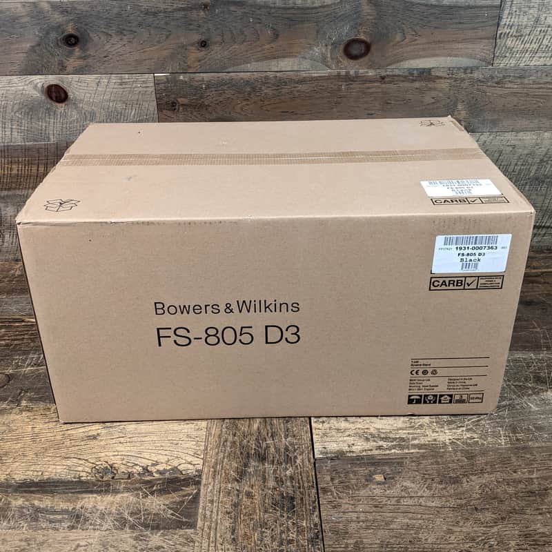 B&W Bowers & Wilkins FS-805 D3 Speaker Stands Mint In Open Box - Black image 1