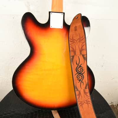 Teisco EP-10T Hollow Body Guitar Sunburst 1960s Vintage Japan image 7