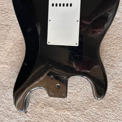 Fender Squier Strat SE Loaded Guitar Body Stratocaster 2000s - Black image 2