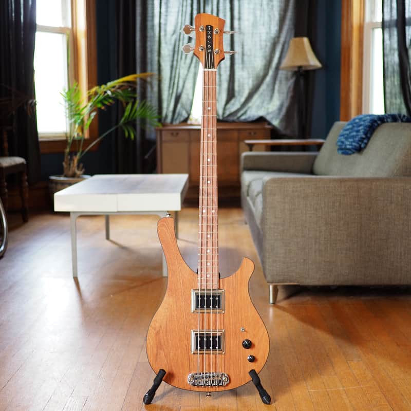 Serek Basses Sacramento 2017 - 34" Scale, Solid Body, Natural Mahogany image 1