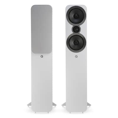 Q Acoustics 3050i Floorstanding Speaker Pair (Arctic White) image 1