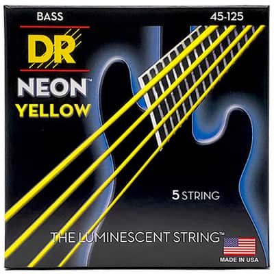 NYB5-45 Hi Def Neon Yellow Medium 45-125 DR Strings image 2