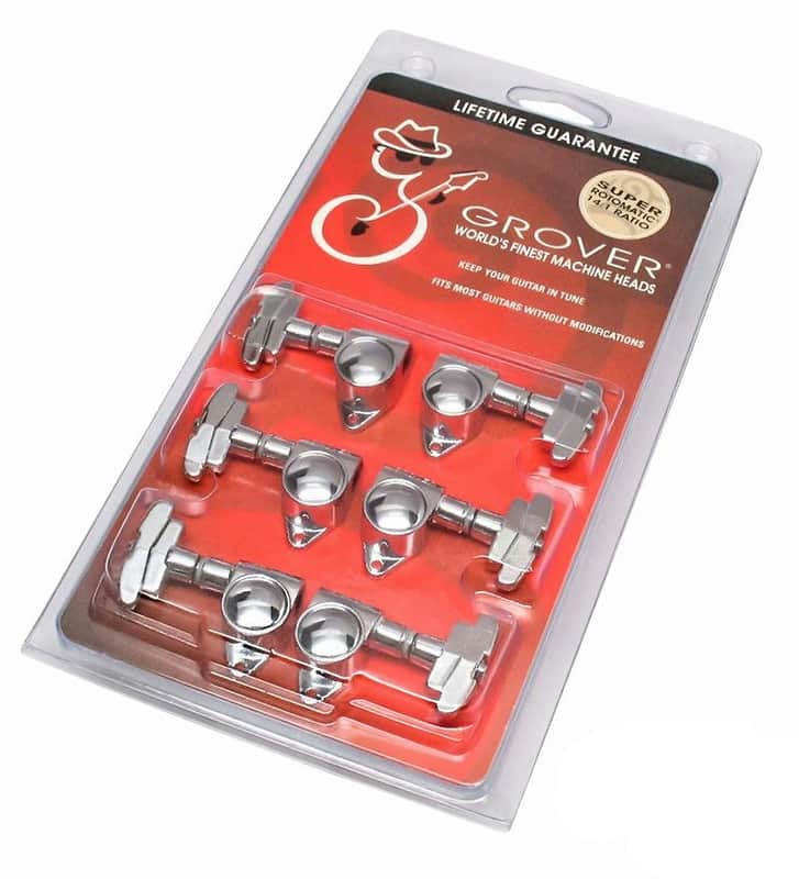 Grover 109C Super Rotomatic 3+3 Tuning Machines 14:1 Ratio image 1