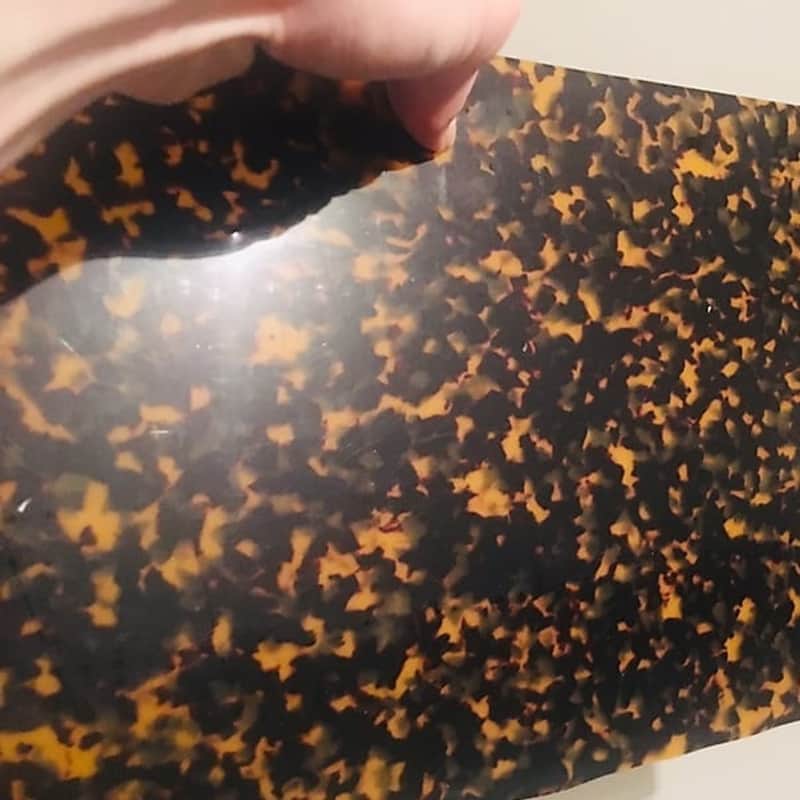 100% Cellulose Acetate tortoise sheet pickguard material blanks image 1