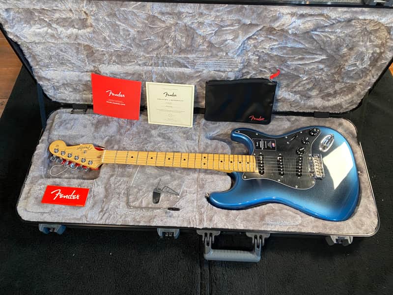 Fender American Professional II Stratocaster with Maple Fretboard Dark Night #US21031539 7lb 7.5oz image 1